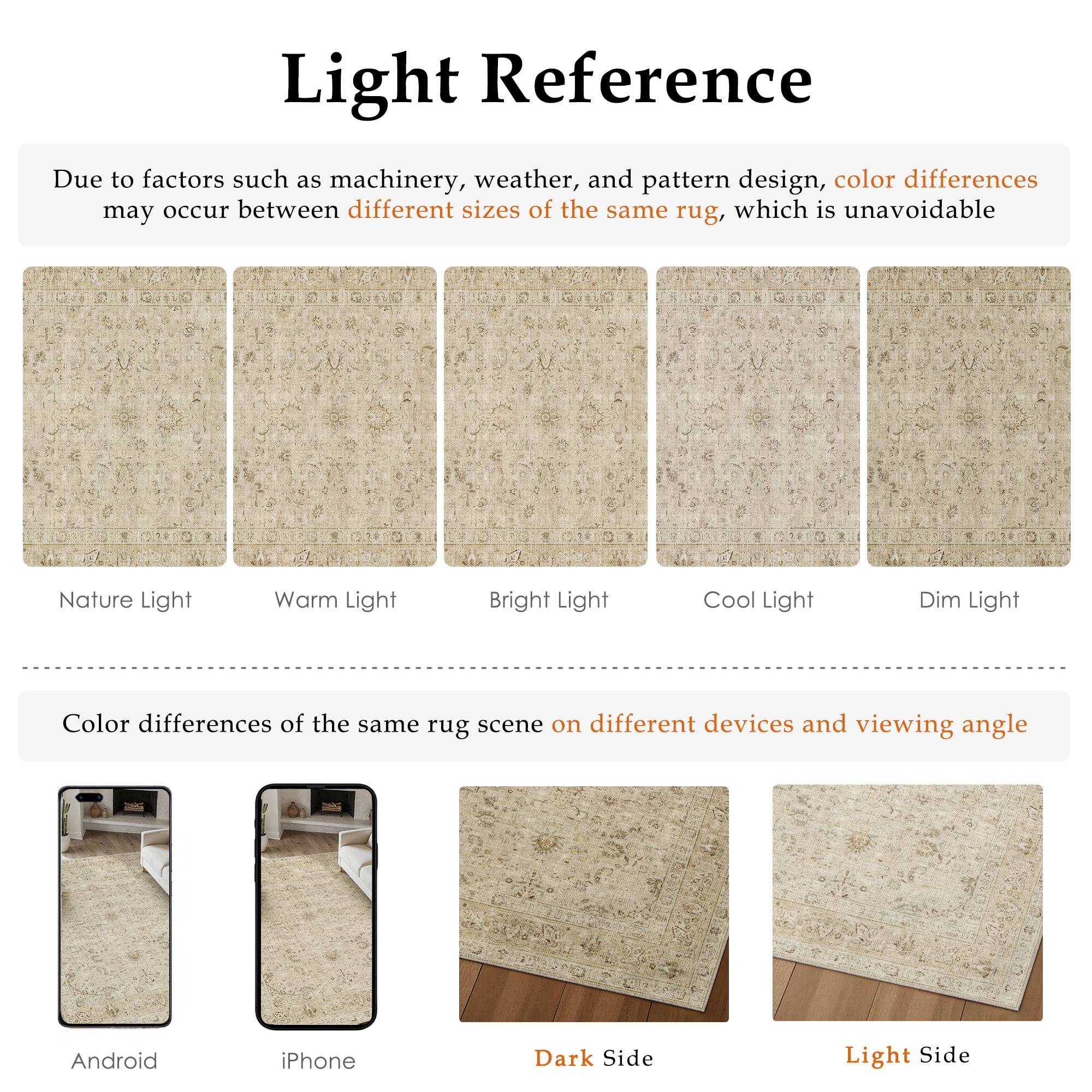 BERTHMEER 3'×12' Runner Rugs for Hallway Kitchen Entryway Bedroom Bathroom Entrance Oriental Floral Vintage Farmhouse Machine Washable Non-slip Traditional Distressed rugs, Beige