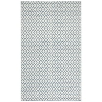 SAFAVIEH Vermont Thurstan Geometric Wool Area Rug, 6' x 9', Ivory/Blue