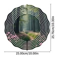 thumbnail image 5 of 3D Metal Hanging Wind Spinners - Elegant Concentric Circle Design Greenery & Floral Patterns for Yard and Garden Decor, 5 of 6