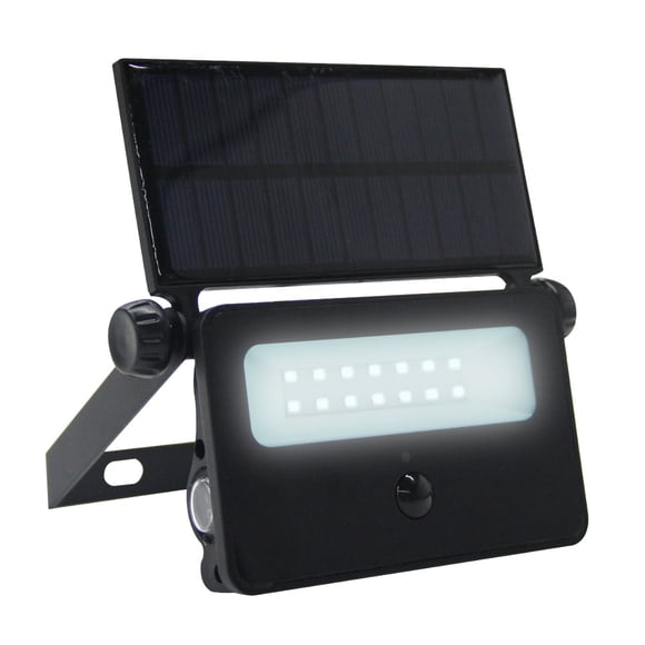Lámpara Solar LED de Pared 16 W Luz de Día Sensor de Movimiento Batería Integrada LED integrado