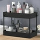 thumbnail image 3 of Debajo del fregadero Gabinete Rack Titular Organizador Apilable Condimento Cosméticos Herramientas 2 Niveles Hogar Armario Soporte para Baño Cocina Negro Inevent HA010538-01B, 3 of 6