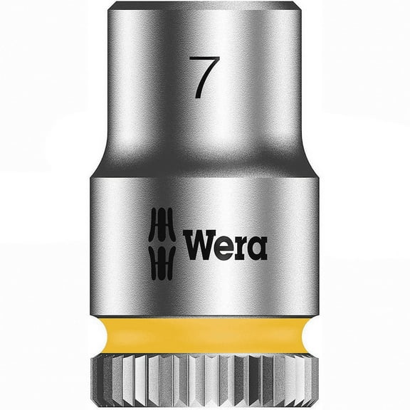 Wera 05003506001 8790 HMA Zyklop 1/4" Socket, 7mm Hex Head