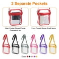 thumbnail image 4 of Uxcell Clear Crossbody Purse Bag, Stadium Approved Clear Shoulder Bag, Black, 4 of 6