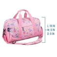 thumbnail image 3 of Wildkin Kids Overnighter Duffel Bag for Boys & Girls, Features Two Carrying Handles and Removable Padded Shoulder Strap, BPA & Phthalate Free (Fairy Princess Pink), 3 of 5