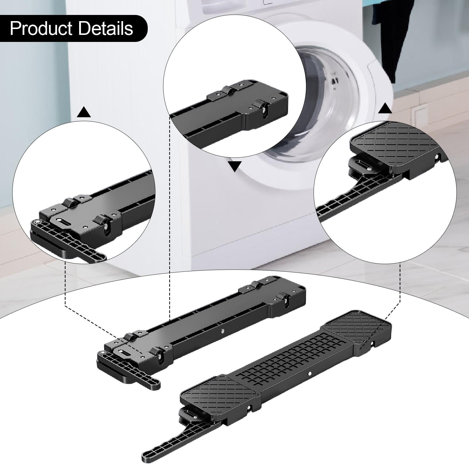 2 Pieces Appliance Roller Adjustable Moving Stand Anti Slip Pad for Washers Refrigerators and Dryers