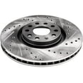 thumbnail image 5 of Detroit Axle - 288mm Front Drilled Slotted Brakes and Rotors Brake Replacement for VW Jetta Audi A3, 5 of 6