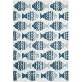 thumbnail image 2 of Unique Loom Outdoor Coastal Collection Area Rug - Pesci (6' 1" x 9' Rectangle Navy Blue/Ivory), 2 of 6