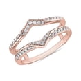 thumbnail image 1 of 0,20 Ct P.t. Rond Naturel Diamond Dernier Design Alliance Éternité pour Femmes en Or Rose Massif 18K Taille 8, 1 of 7