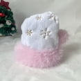 thumbnail image 5 of Oalirro Snowflake Santa Hat for Adults Christmas Hat for Unisex Holiday Hat Party Supplies Christmas Decorations Hat Gifts for New Year Headwear, 5 of 9