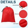 thumbnail image 4 of Uxcell Travel Storage Bags with Toggle Waterproof 210D Polyester Drawstring Bag Stuff Sack Cinch Bag Red 14 x 16 Inch, 4 of 7