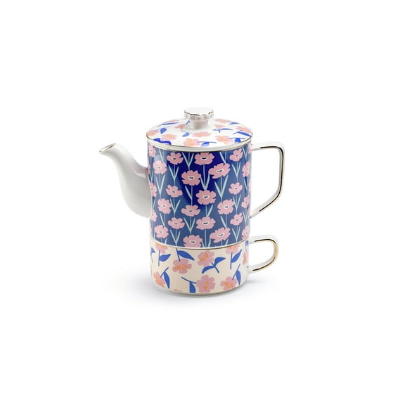 Grace Teaware Pink Blossom Tea/Coffee For One Set