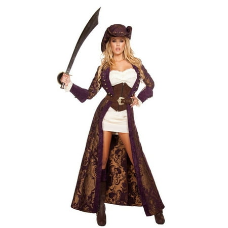 Women's Sexy Decadent Pirate Diva Costum
