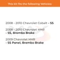 thumbnail image 2 of MAX Advanced Brakes - Front Brake Kit For 2008-2010 Chevy Cobalt| Carbon Ceramic Brake Pad and Rotor Kit| Daily Driving OE Replacement Brake Rotors, 2 of 9