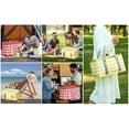 thumbnail image 2 of Zeceouar Insulated Picnic Bag Reusable,Beach Bag Cooler Bags,Cooler Bags with Zippered Top - Insulated Bag for Hot or Cold,Picnic,Beach,Food Delivery,Outdoor (13.8x7.9x7.9 in), 2 of 7