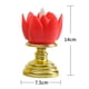 thumbnail image 4 of Lámpara de ambiente de vela LED con forma de loto oscilante para decoración del hogar (rojo) Likrtyny Para estrenar, 4 of 4