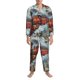 thumbnail image 3 of Fotbe Red Train Hot Air Balloon Pijama de Hombre con Estampado de Manga Larga, Conjunto de 2 Piezas, Ropa de Dormir Suave y Cómoda con Bolsillos-Large, 3 of 7
