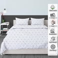 thumbnail image 6 of RUVANTI 100% Cotton Sheets – California King Percale Bedding, Cooling & Breathable Floral Design, Durable with a Crisp, Soft & Comfortable Feel, 14" Deep Pocket, 4-Piece Set, Phulkari, 6 of 9