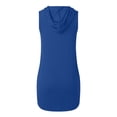 thumbnail image 3 of Vestido sin mangas con capucha y cordón ajustable para mujer - Mezcla de poliéster y spandex - Informal/Día a día/Playa - Tallas S-XXL, 3 of 6