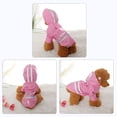 thumbnail image 2 of Impermeable para Perros Resistente al Agua Ropa para Mascotas Chaqueta de Lluvia con Capucha Poncho Exterior con Franja Reflectante, Rosa XL, 2 of 7