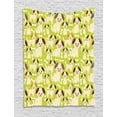 thumbnail image 1 of Labrador Tapestry, Puppies with Smiling Faces Bones Happy Baby Animals Nursery Cartoon, Wall Hanging for Bedroom Living Room Dorm Decor, 60W X 80L Inches, Yellow Green Beige Brown, by Ambesonne, 1 of 2