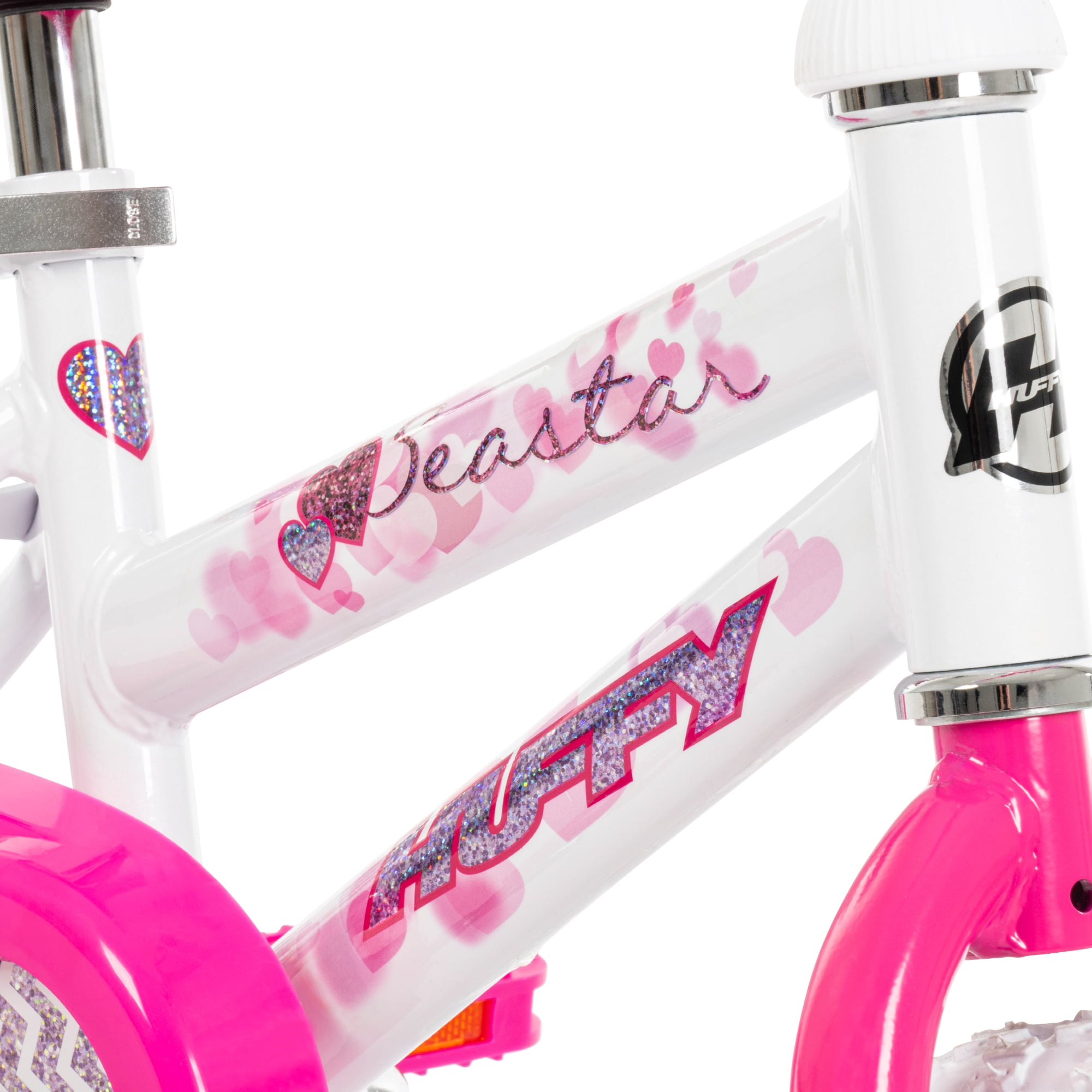 Huffy 12" Sea Star Kids' Bike, Fits Riders 37" - 42", Pink, Youth, Girls