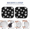 thumbnail image 6 of Windshield Sun Shade, Cute soccer balls black Foldable Car Sun Shade Windshield for Front, 2 Pieces, 6 of 7