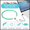 thumbnail image 6 of USB Rechargeable LED Dog Collar, Light Up Safety Glowing Pet Collar with 6 Lighting Modes, Adjustable TPU Necklace for Small Medium Large Dogs Night Walking, Yellow, 6 of 8