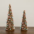 thumbnail image 4 of Nearly Natural Easter Egg and Berries Artificial Rattan Cone Tree Decorations - 16" - Set of 2, 4 of 5