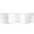 thumbnail image 6 of HomGarden Foldable Pet Dog Gate - 4 Panels 24'' Tall Fence for Doorways Stairs, White, 6 of 12