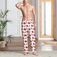 thumbnail image 6 of Lsque Strawberry Print Men's Pajama Pants, Lounge Pant - Comfortable Home Wear,Elastic Waistband, Stylish Design-XX-Large, 6 of 9