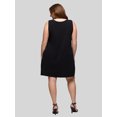 thumbnail image 3 of 24seven Comfort Essential Curvy Round Neck Sleeveless Mini Shift Dress, 3 of 5