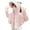 Pink, variant on Bovxnpu Boys Girls Tops Lightweight Long Sleeve Zip Up Hoodie Jacket, Girls Thin Zip-Up Hoodie Sun Protection Jacket Hooded Shirt Pockets Running Outdoor Free Size