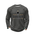 thumbnail image 2 of Men's Hello Darkness My Old Friend Long Sleeve Crew Neck Graphic Sweatshirt, 2 of 5