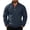 Navy, variant on Men's Waterproof Golf Windbreaker Active Shell Jacket Stand Collar Full Zip Windproof Outerwear Coat with Zip Pockets for Daily Wear Travel, Dark Gray, XL