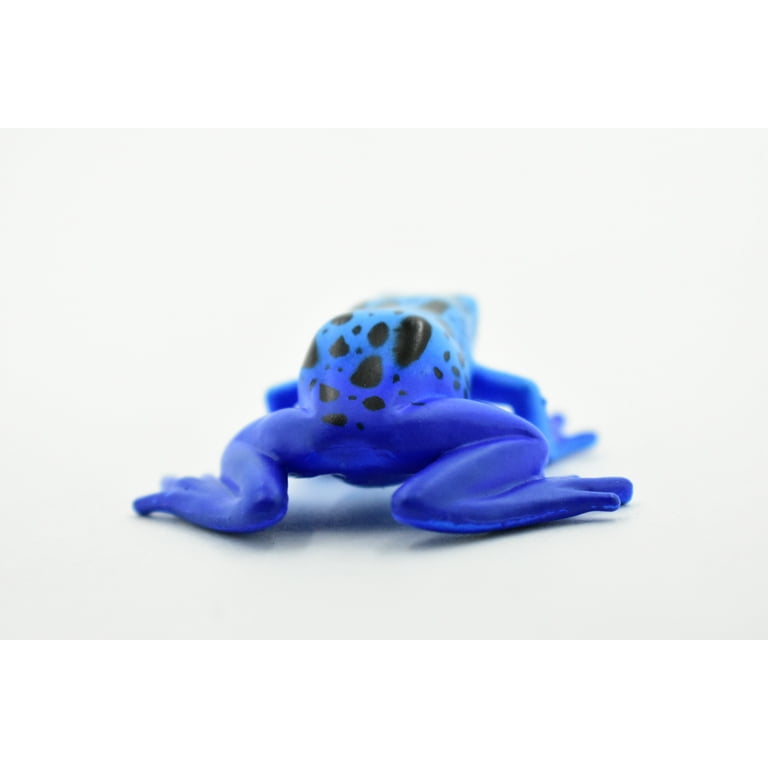 Frog, Poison Dart Frog Blue Plastic Toy Realistic Rainforest
