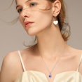 thumbnail image 4 of TINGN Heart Birthstone Necklace for Women 2CT Heart Cut Birthstone Pendant Necklace Valentines Mothers Day Anniversary Christmas Birthday Gifts for Women Mom, 4 of 7