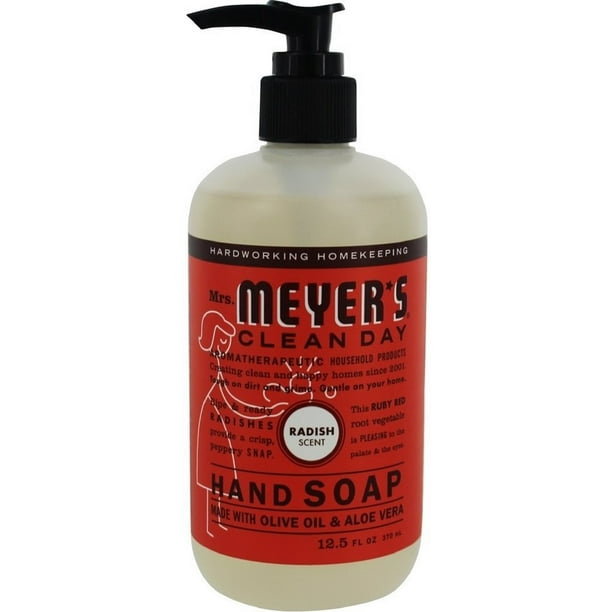 4 Pack Mrs Meyers Clean Day Liquid hand soap, Radish scent 12.5 oz