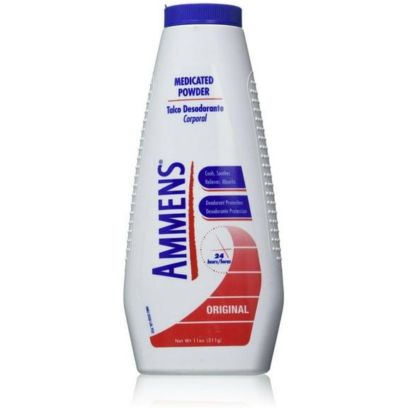 Ammens Talc Free Powder Original 11 oz (Pack of 6)