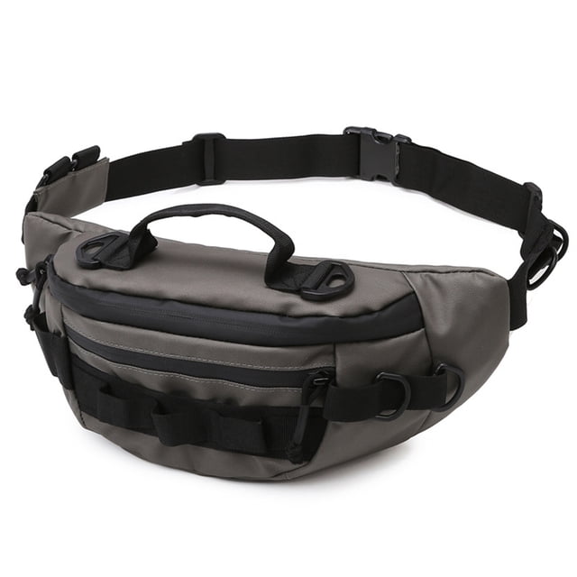 Señuelo para Viajes Al Aire Libre Riñonera Deportiva Multifuncional Impermeable Pesca para Microobjetos (gris)