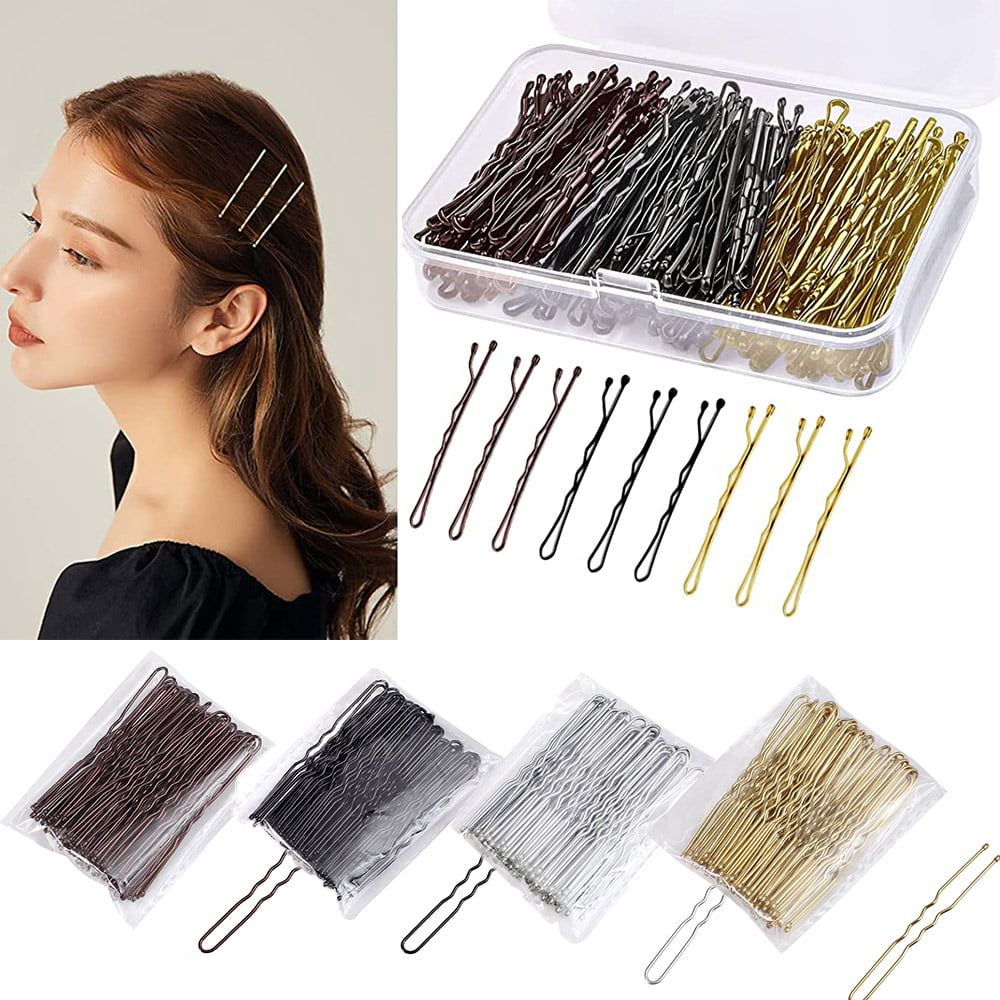 Dicasser 450 Pcs Bobby Pins Hair Clips Hair Grips for Women Hair Styling  Pins with Storage Box U shape Hair Bun Pins Bun Pins Hair Grips for Women  Hair Styling Pins 200