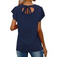 thumbnail image 5 of Blouse à Manches à Volants Unie pour Femmes, 5 of 5