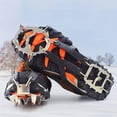 thumbnail image 2 of 18 Teeth Crampons Ice Cleats Studs Antislip Snow Ice Grip Overshoe Footwear Traction Walk Traction for Climbing Skiing, 2 of 8