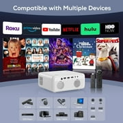 CocoBear 1080P Native Projector with 5G WiFi & Bluetooth 5.2, 9000 Lumens LED, 4K Supported, 180 Display, Portable Home Theater Projector with Carry Bag