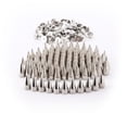 thumbnail image 1 of 100 PCS DIY nails / rivets ball PUNK clothing customization Silver 7x15mm, 1 of 5