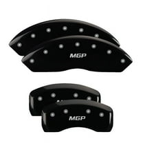 MGP 4 Caliper Covers Engraved Front & Rear MGP Black finish silver ch Fits select: 2011-2018,2020 TOYOTA SIENNA LE