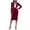 Hot Pink-07, variant on Perfectbot Women's Velvet 2 Piece Skirt Suit Set Long Sleeve Button Blazer Pencil Skirt for Office Business