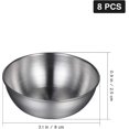 thumbnail image 1 of Mini tazones redondos de acero inoxidable de 4 piezas, plato de condimento para el hogar (dorado) Qi Cheng, 1 of 2
