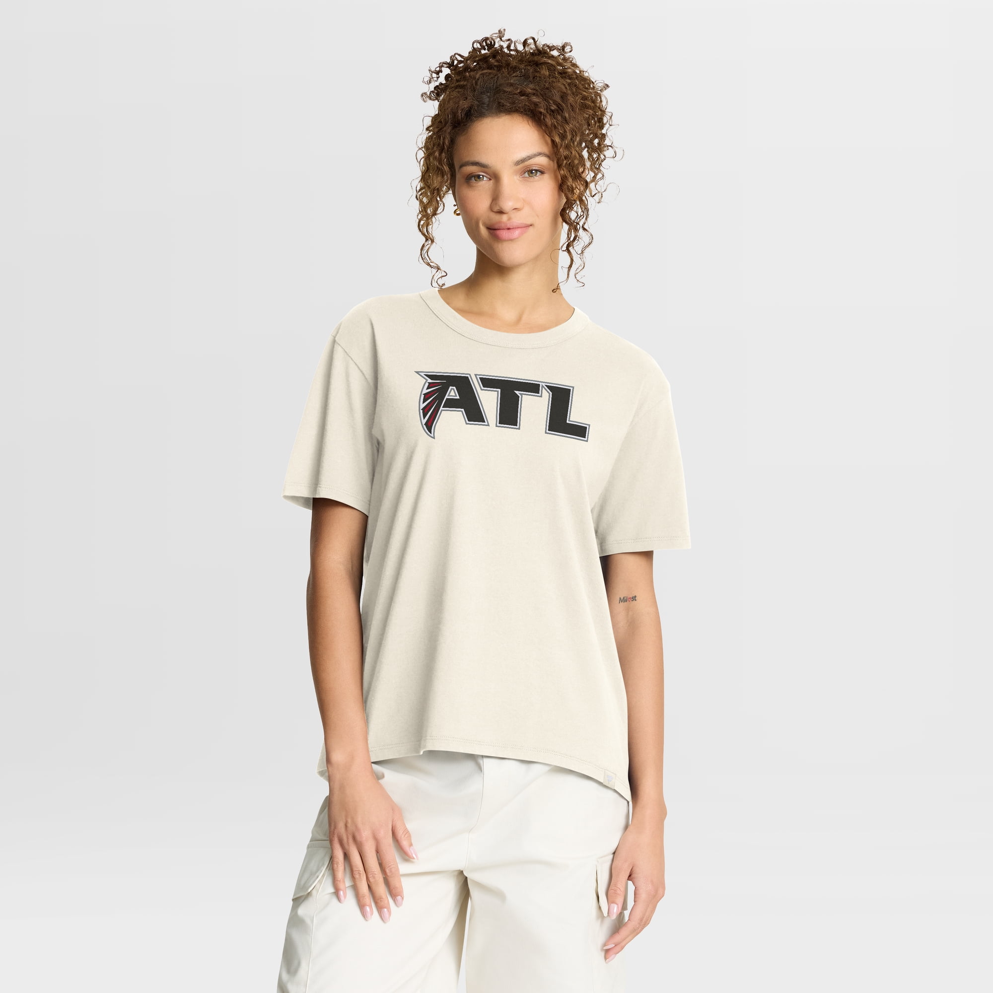 Women's Fanatics Cream Atlanta Falcons Dove Legacy T-Shirt