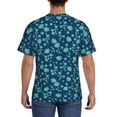 thumbnail image 3 of Vsdgher Daisies Flowers Print Men's Dry Fit Mesh Athletic Shirts Moisture Wicking Tennis T-Shirt Tops, 3 of 9