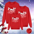 thumbnail image 5 of Fiaer 2025 Family Christmas Sweatshirts Plus Size Crew Neck Xmas Pullover Long Sleeve Baggy Trendy Comfort Lightweight Holiday Tops Women M, 5 of 5
